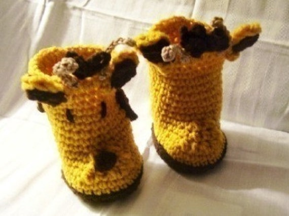 small pattern giraffe crochet Pattern Giraffe 269 Crochet Baby SandysCapeCodOrig by Booties pdf