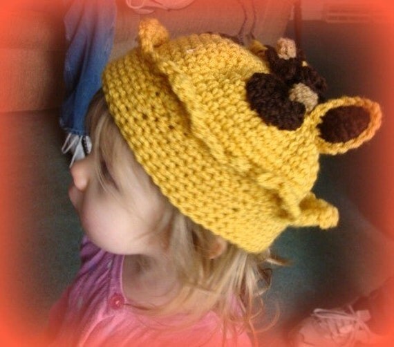 beanie crochet giraffe pattern Giraffe PDF Beanie Pattern Crochet Crown instructional 150 videos with