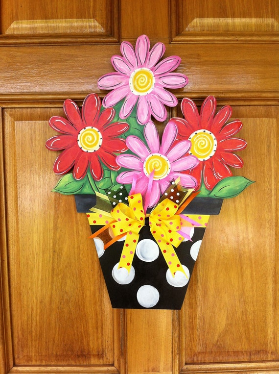 flower pot door decoration flower pot door decoration