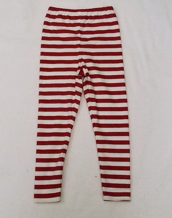 Stretch Long or Capri Pants in Red and White by KCandMEDesigns