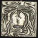 Kiss 4x4 ceramic porcelain figure relief tile