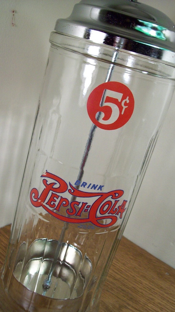 Pepsi Cola Straw Dispenser by Domus Modern on Etsy