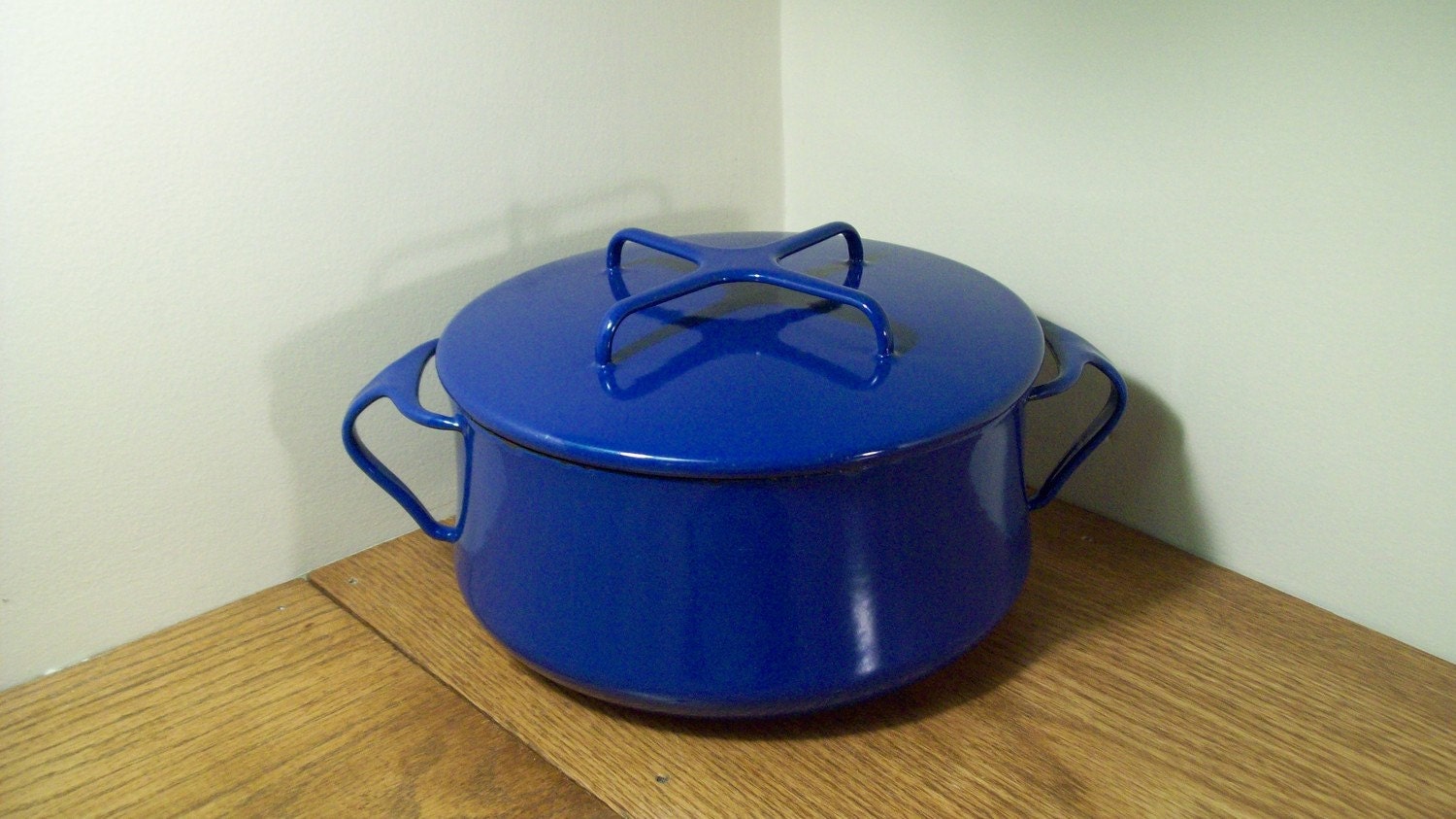 Vintage Blue Dansk Kobenstyle Enamel Cookware Mid Century