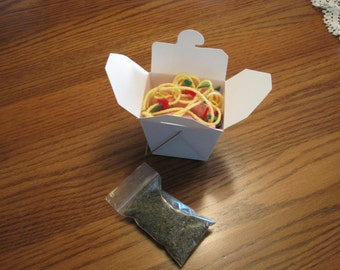 Shrimp Lo-Mein - 3 Shrimp Cat Toys and a bag of organic catnip - SLM