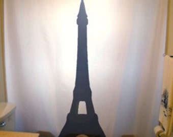 Eiffel Tower Shower Curtain Paris Bathroom Decor Kids bath France La Tour Gustave Eiffel iron lattice Champ de Mars Choose from 2 Designs