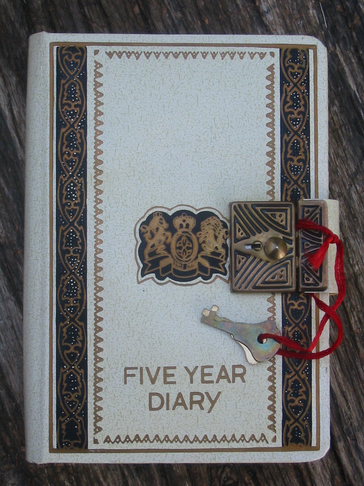 Vintage 1960's 5 Year Locking Diary with Key in Original