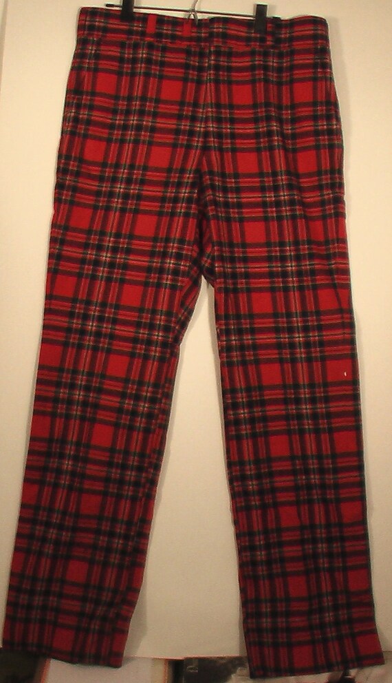 Plaid Polyester Pants | Pant So