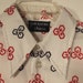 70s Givenchy polyester shirt men disco picture shirt Large L XL 48 Chesa