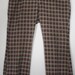 JCPenney men polyester plaid tartan pant 36 37 psychedelic mod disco polyester knit 70s slacks trousers punk grunge
