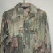 70s polyester disco shirt picture shirt floral paisley grunge hippie psychedelic art deco mod 16 16.5 L XL Tall 44 46