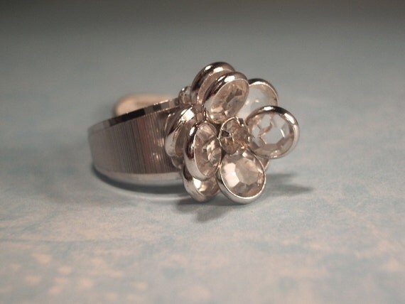 Karatclad+18+Kt+Hge Vintage Karatclad 18kt HGE Clustered Flower by MermaidontheMoon