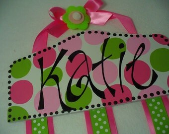 Personalized Bow Holder- Boutique Plaque Style