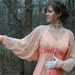 Titanic 1900s Downton Abbey Edwardian Peach Evening Ball Gown Dress RE-MAKE Deconstructed