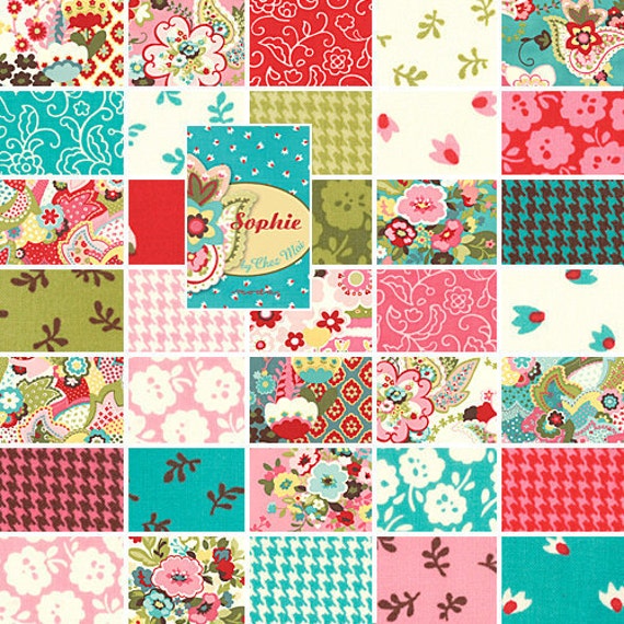 Moda SOPHIE Charm Pack By Chez Moi by sewdeerlyloved on Etsy