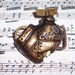 If I Only Had A Heart brass brooch - OOAK Unique Steampunk Gothic Clockwork Neo Victorian Victoriana Jewellery