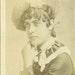 Antique 1880s CDV Flashy Dress Feather Hat Ruffle Collar Hair Curls Victorian Young Woman Vintage Studio Portrait Photograph