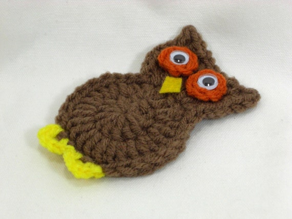 Crochet Owl Fridge Magnet