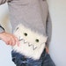 White Monster Wristlet