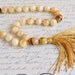 Aragonite Prayer Beads, Witch's Beads