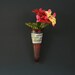 Glass Wall Vase Wall Pocket Window Vase Handblown Lampwork Boro
