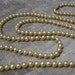 Vintage Flapper Length Faux Pearl Necklace with Rhinestone Clasp