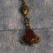 Vintage 1920's Orange Topaz Navette Pendant