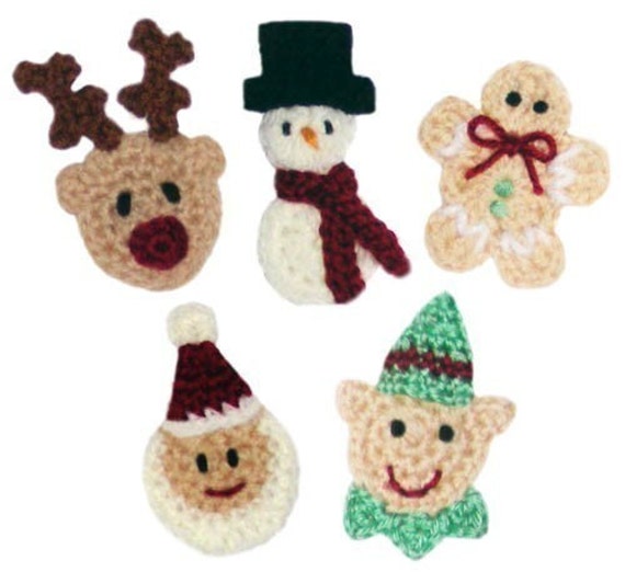 Christmas Applique Set No.2 PDF Crochet Pattern Instant