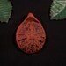 Handmade- Nature's Greenman Polymer Clay Pendant - Terra Cotta Color