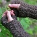 Yarn for Gull Lace Fingerless Mittens - 220 yards of worsted in bark brown