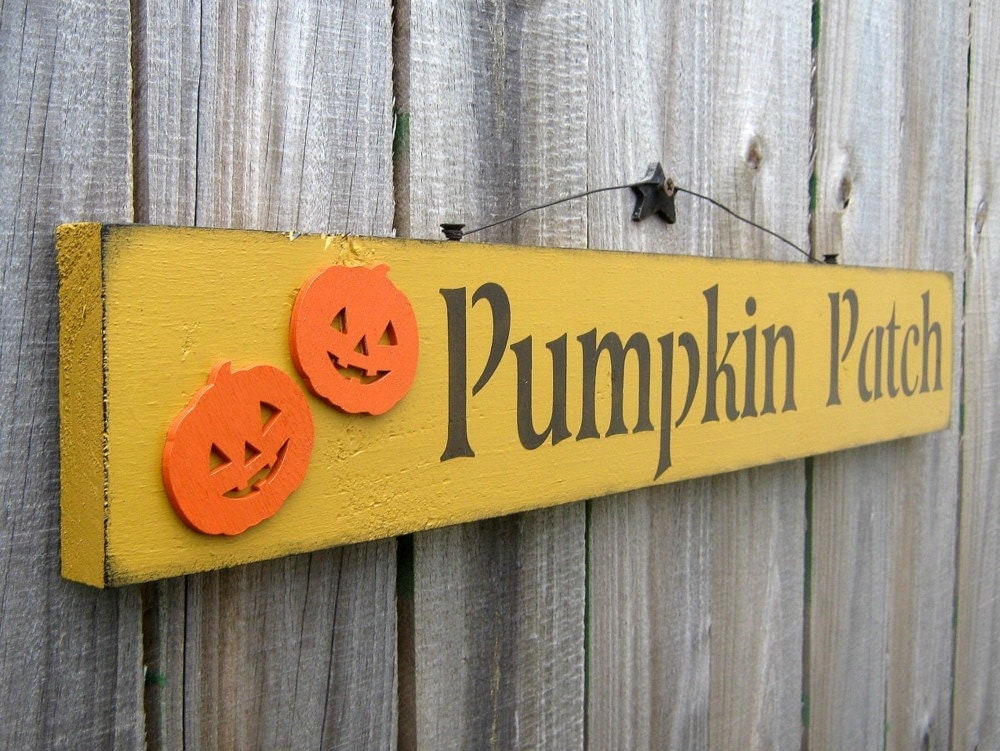 Pumpkin Patch Sign Fall Autumn Pumpkins by SuzsCountryPrims