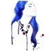Watercolor Fashion Illustration - Girl Gone Blue print