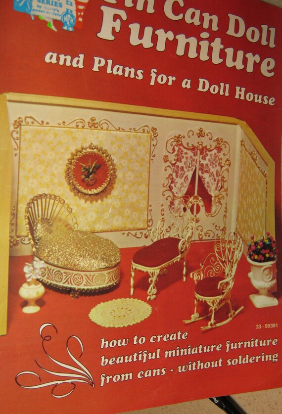 Tin Can Doll Furniture patterns vintage 1973