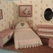 TWO left - Sweetheart Bedroom Furniture Set Kit (5) in Quarter Inch or 1/4" or 1:48th Scale or toy doll furniture for one inch scale