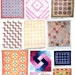 Half price SALE - Quilts (group 6) for 1/4" or quarter scale