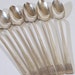 Vintage Silver Iced Tea Spoons, Set of Six
