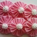 20 pcs Pink Cotton APPLIQUES