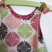 little girls reversible twirl dress/jumper/pinafore size 6 month Spring pink and green