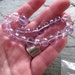 SALE Pink Amethyst step cut faceted round rondelles, FULL 7.5" inch strand, 26 beads, 8mm - 10mm REDUCED FRoM 25.00 Last One