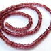 AA Red Rhodolite Garnet faceted rondelles, 7" half strand 3mm LAST ONES (agr1)