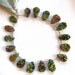 Titanium Drusy Druzy pear focal pendant, 1 bead your choice, 13-19mm, Super vibrant colors (tdpg3)