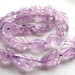 Pink Amethyst Carved Leaf Nuggets, 7.5" inch half strand, 13 beads 10.7mm - 18.4mm (11w82)