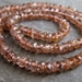 RARE Pink Andalusite faceted rondelles, 14" strand, 3.5mm (5a13)