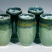 Porcelain Cup Set with Green Celadon Glaze