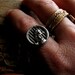 silver circus lion ring : size 8 . Lars the Lion . handmade silver, one of a kind
