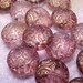 Amethyst Luster Coins - Glass Beads