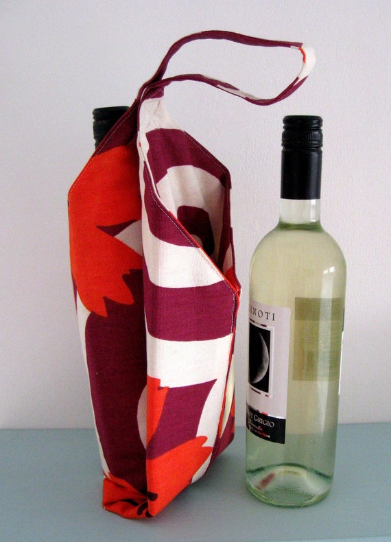 Wine Bottle Carrier Sewing Pattern by LillyBlossom on Etsy