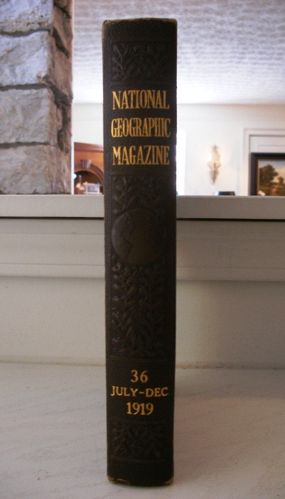 National Geographic Leather Bound Index 1919