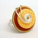 Silver wire wrapped Button Ring