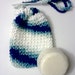 Blue and White Soap Saver -