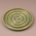 Mottled Green Circular Soap Dish